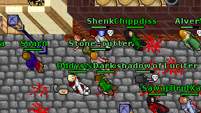Stone-cutter on screen