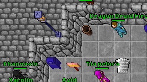 Dragon Druid Fire on screen