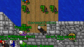 Coronel Falken on screen