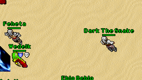 Dark The Snake on screen