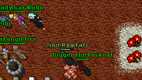 Digger the Packrat on screen