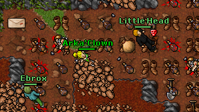 Arka'Clown on screen