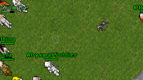 Abysmal Soldier on screen