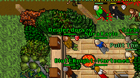 Dealer dorszy on screen