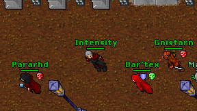Intensity on screen