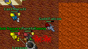 Gold Falcon on screen