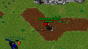 Darth Pain on screen