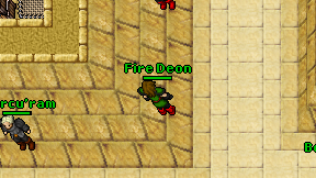 Fire Deon on screen