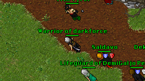 Warrior of darkforce on screen