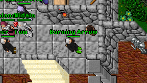 Burning Arrow on screen