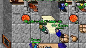 Shadowed Champion on screen