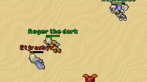 Roger the dark on screen