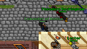 Comander of Antica on screen