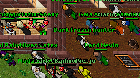 Dark frozen hunter on screen