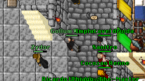 Gollum Wizard on screen