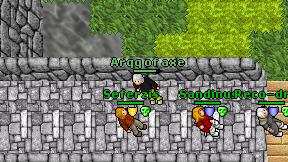 Arqq of axe on screen