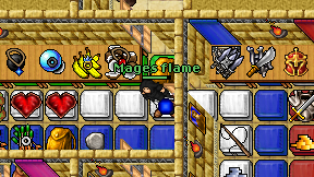 Mages flame on screen