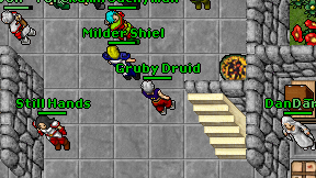Gruby Druid on screen
