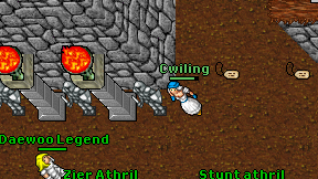 Cwiling on screen
