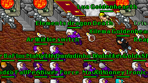 Elements dragon Death on screen