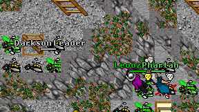 Darkson Leader on screen