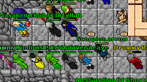 Scorpion arrow on screen