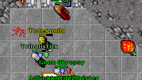 Todes palla on screen