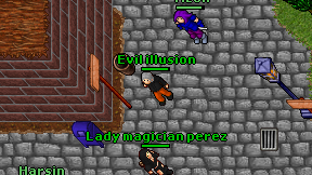 Evil illusion on screen