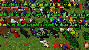Falled Mission on screen