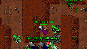 Push'utek on screen