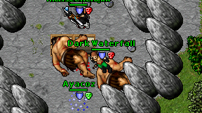 Dark Waterfall on screen