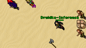 Druidka-Infernusa on screen