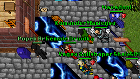 Female Druidka on screen