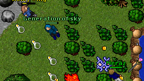 Generation of sky on screen