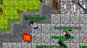 Elder sand on screen