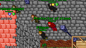 Protector of stone on screen