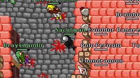 Sacal man on screen