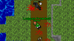 Loggan from hell on screen