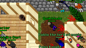 Quikblade on screen