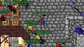 Joe-zombie on screen