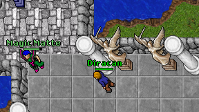 Diracan on screen