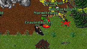 Crazied Bolter on screen