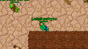 Luigii putyss on screen