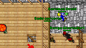 Sado sorcerer on screen