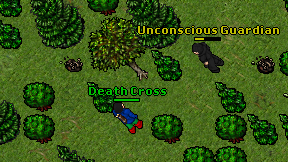 Death Cross on screen