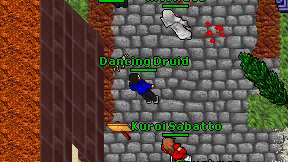 Dancing Druid on screen