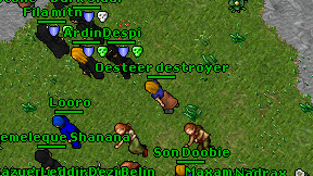 Oesteer destroyer on screen