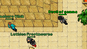 Devil of gamma on screen