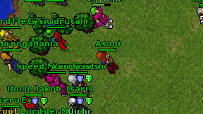Asagi on screen