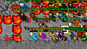 Clown druid on screen